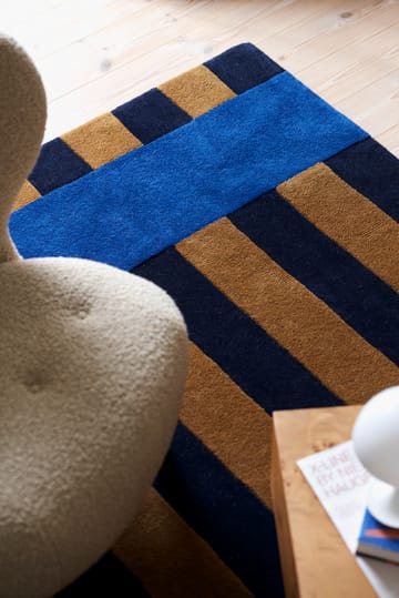 Aisles wollen vloerkleed - Blauw, 170x240 cm - Scandi Living