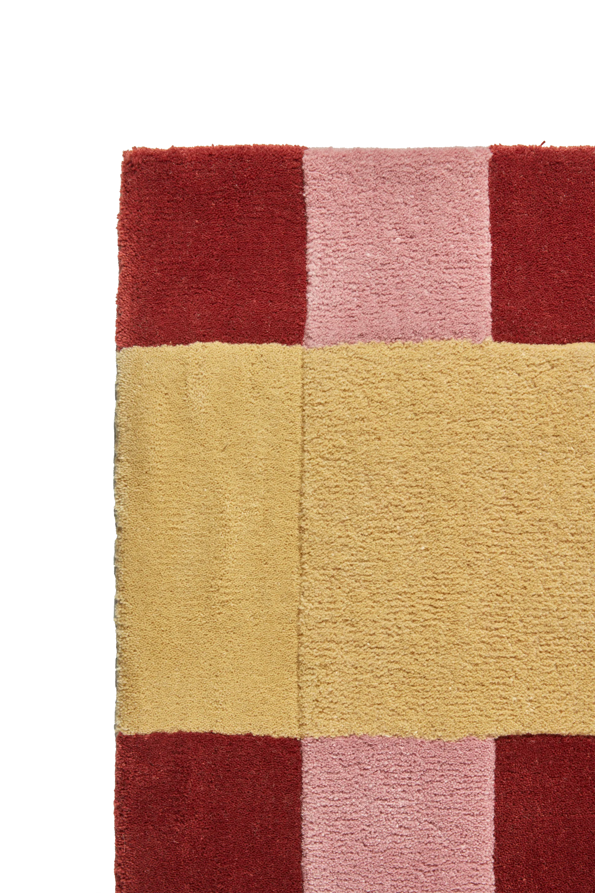 Aisles wollen vloerkleed, Rood, 170x240 cm Scandi Living