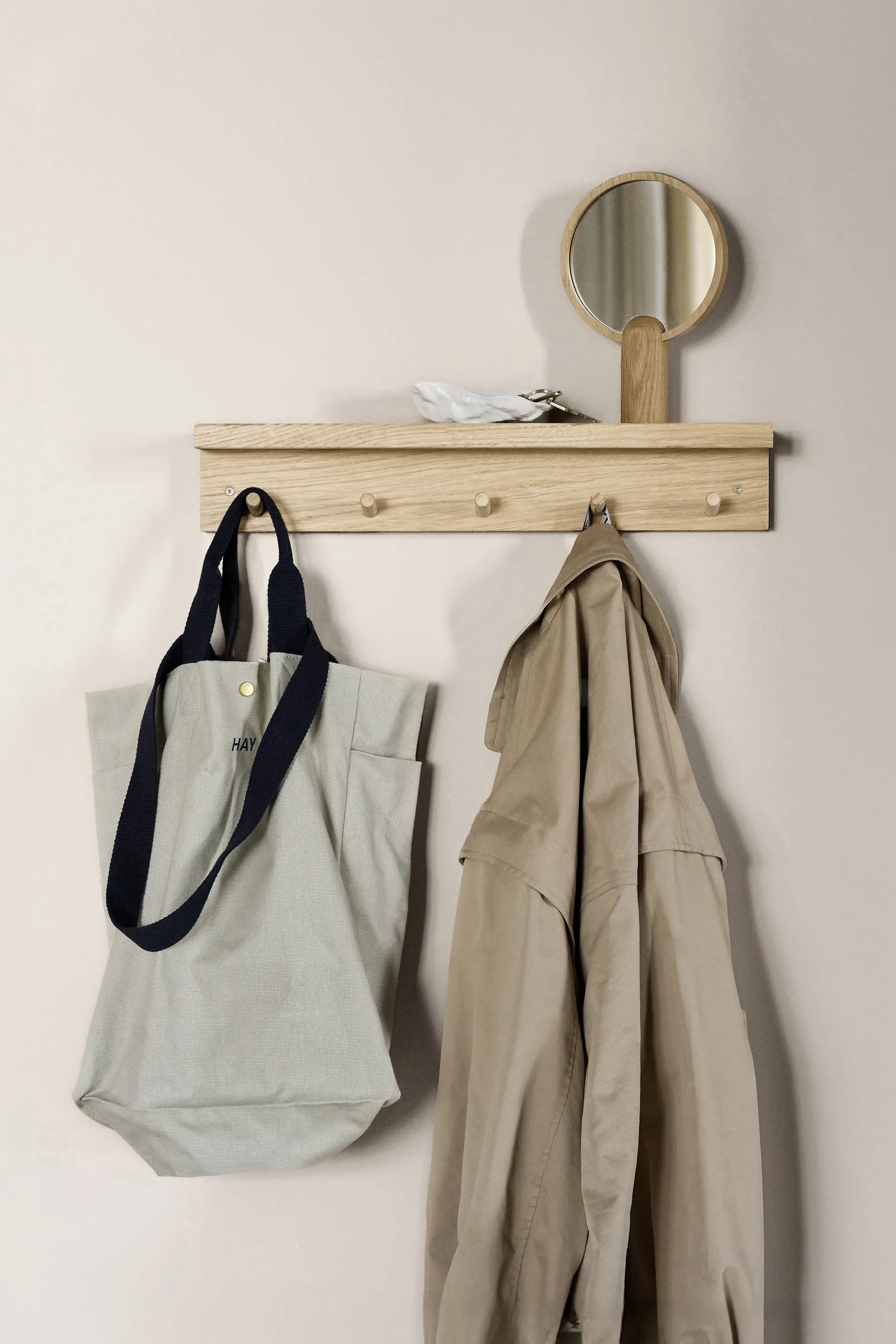 Alley knopplist met plank, Eikenhout Scandi Living
