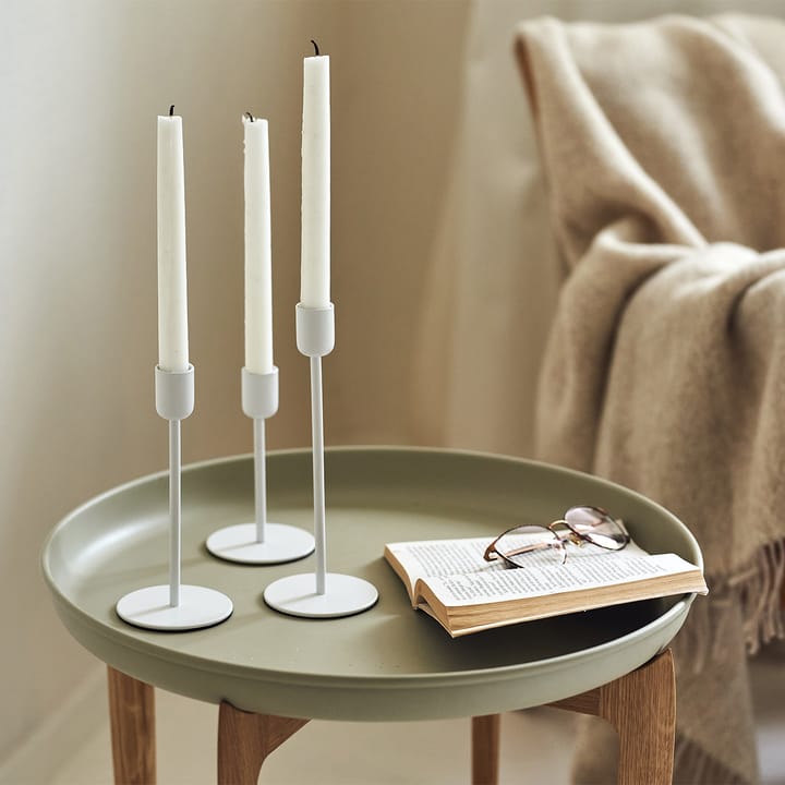 Arctic kandelaar 14 cm, Wit Scandi Living