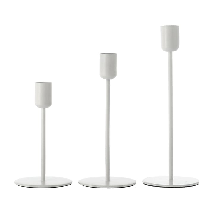 Arctic kandelaar 14 cm, Wit Scandi Living