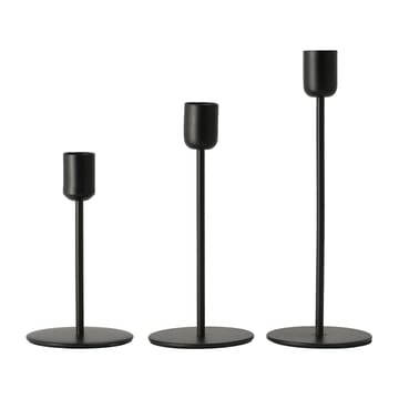 Arctic kandelaar 14 cm - Zwart - Scandi Living