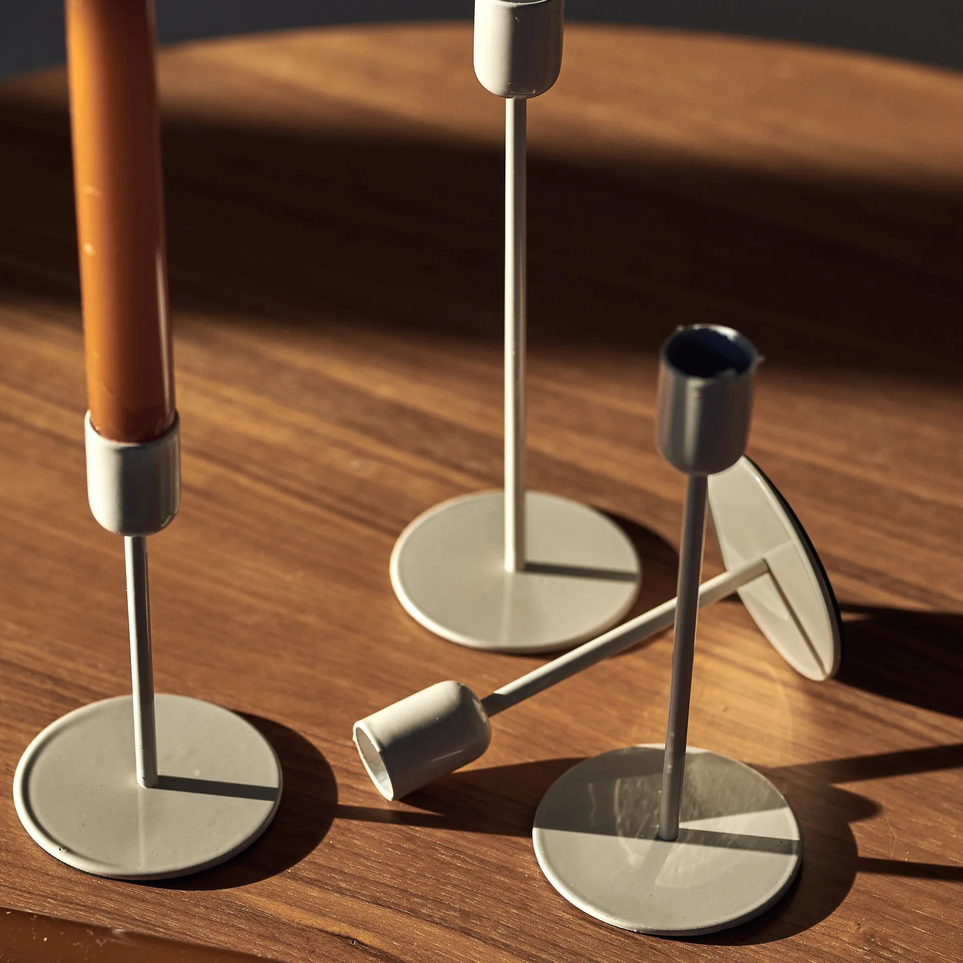 Arctic kandelaar 18 cm, Beige Scandi Living