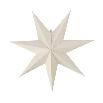 Bare adventsster wit - 45 cm - Scandi Living