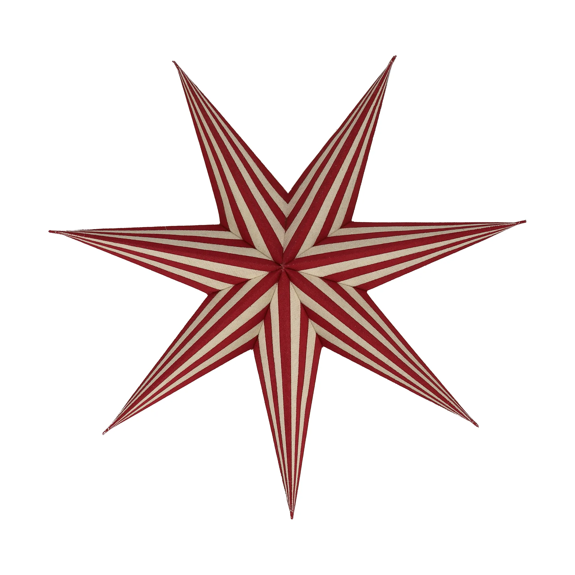 Bare adventsster wit-rood gestreept, 45 cm Scandi Living