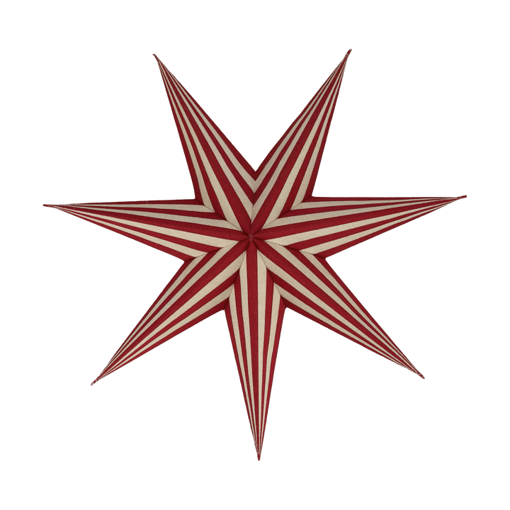 Bare adventsster wit-rood gestreept - 45 cm - Scandi Living