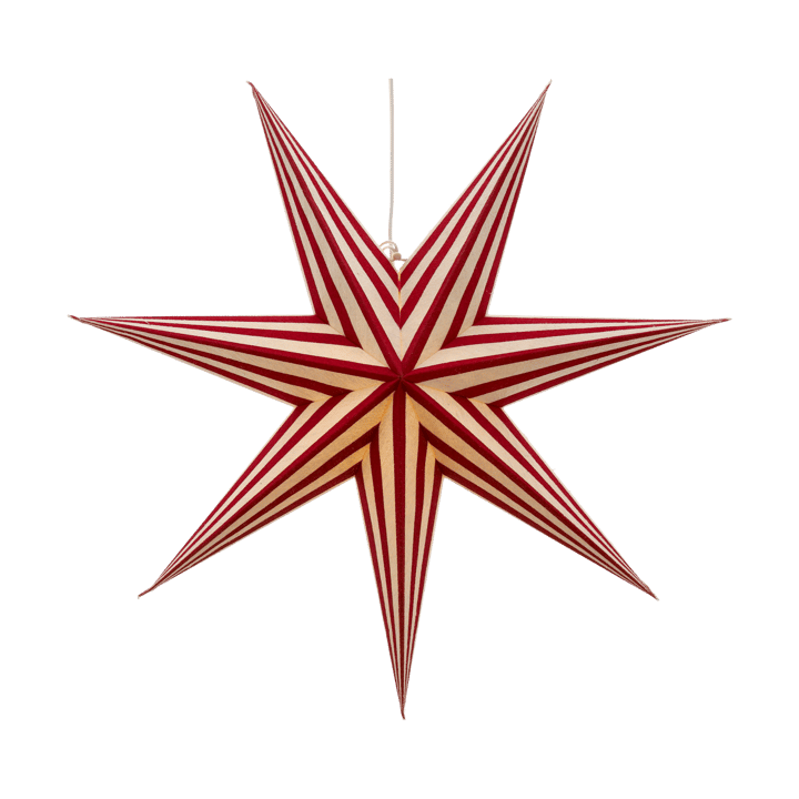 Bare adventsster wit-rood gestreept, 60 cm Scandi Living