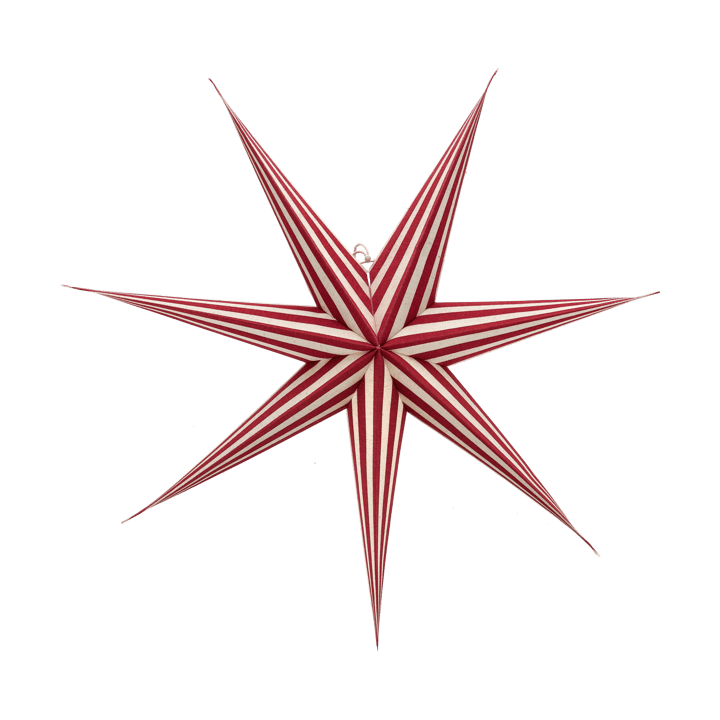 Bare adventsster wit-rood gestreept, 80 cm Scandi Living