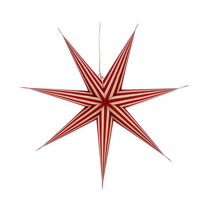 Bare adventsster wit-rood gestreept, 80 cm Scandi Living