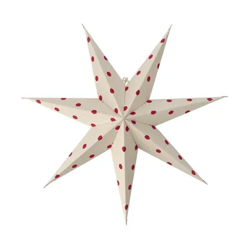 Bare adventsster wit-rood gevlekt - 60 cm - Scandi Living