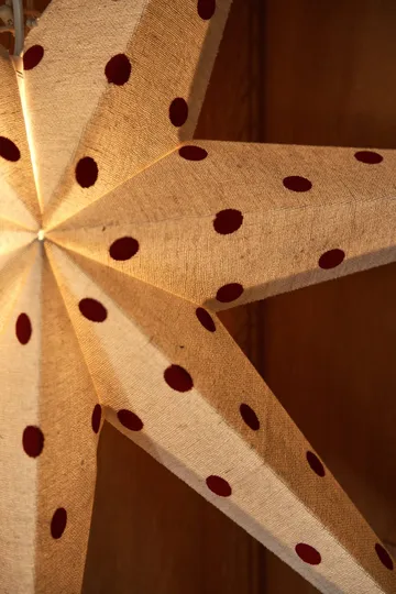 Bare adventsster wit-rood gevlekt - 80 cm - Scandi Living