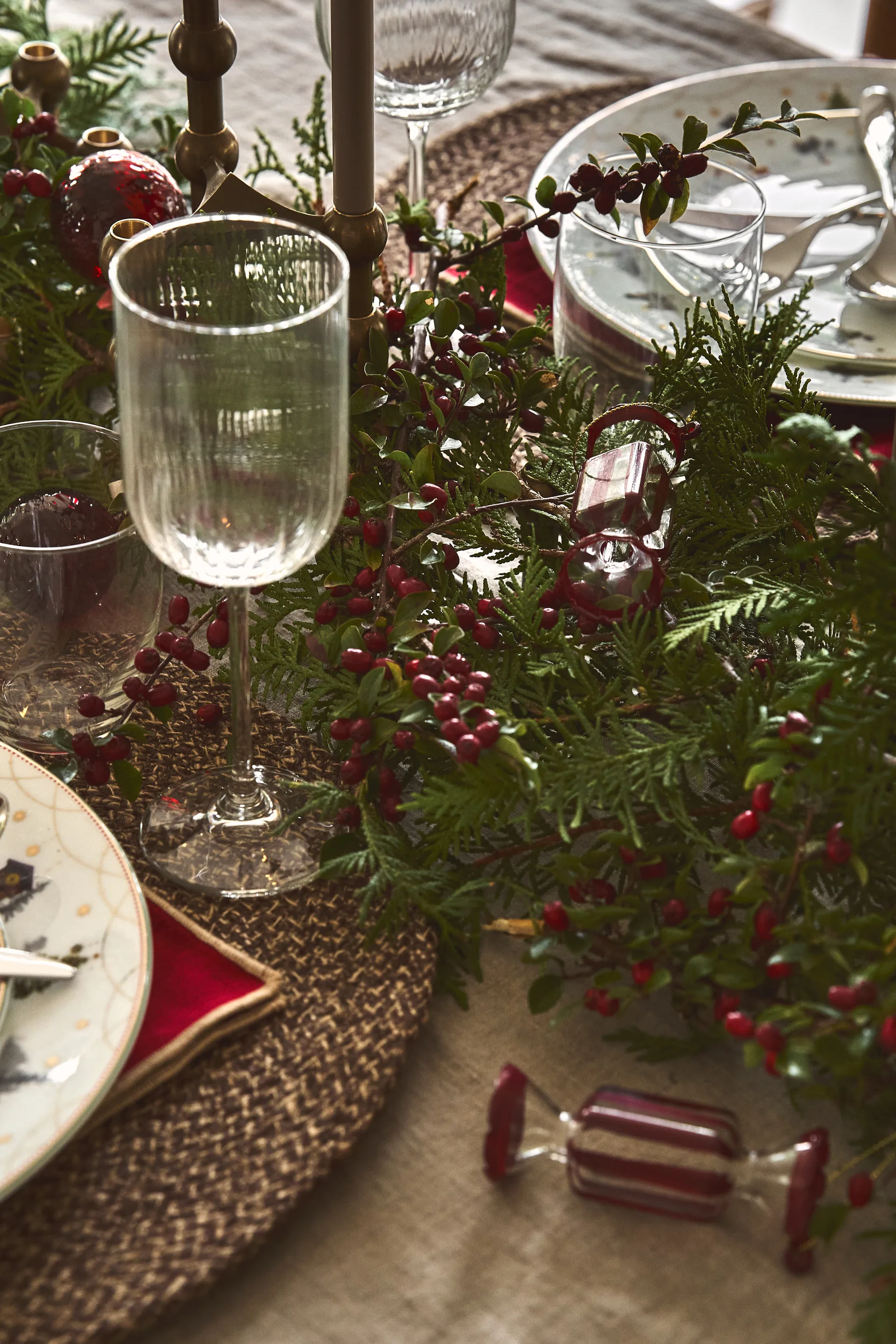 Bonbons kerstbal 6-pack, Rood Scandi Living