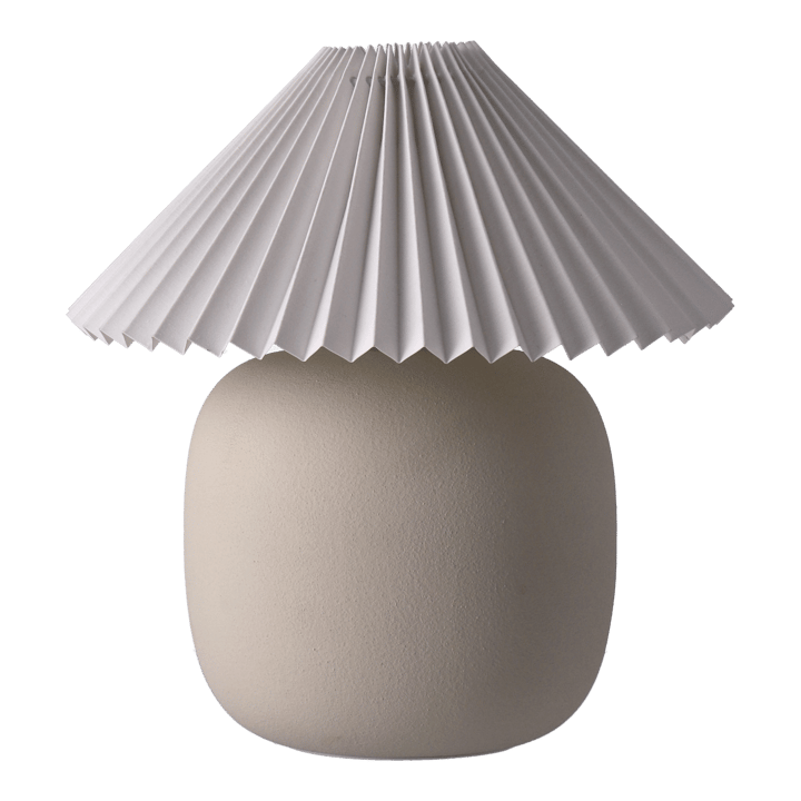 Boulder tafellamp 29 cm beige-pleated white Scandi Living