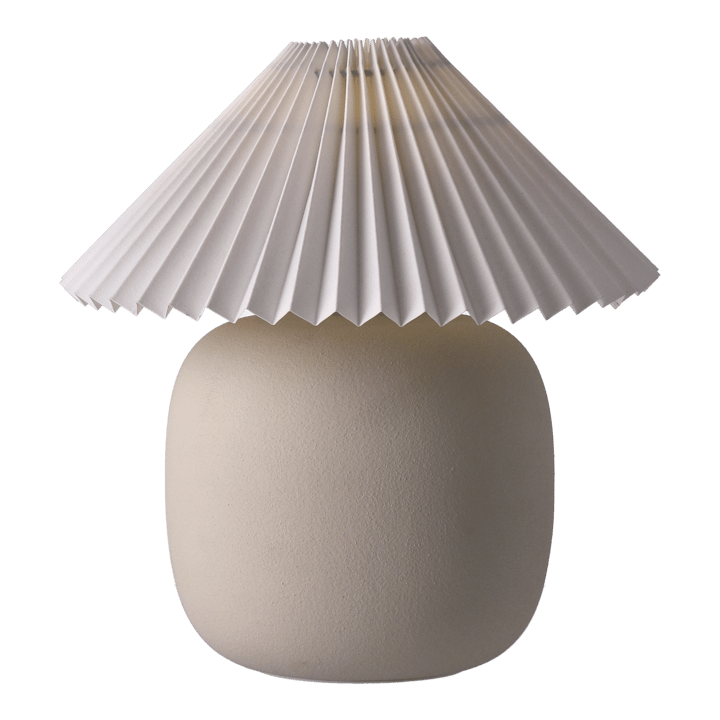 Boulder tafellamp 29 cm beige-pleated white Scandi Living