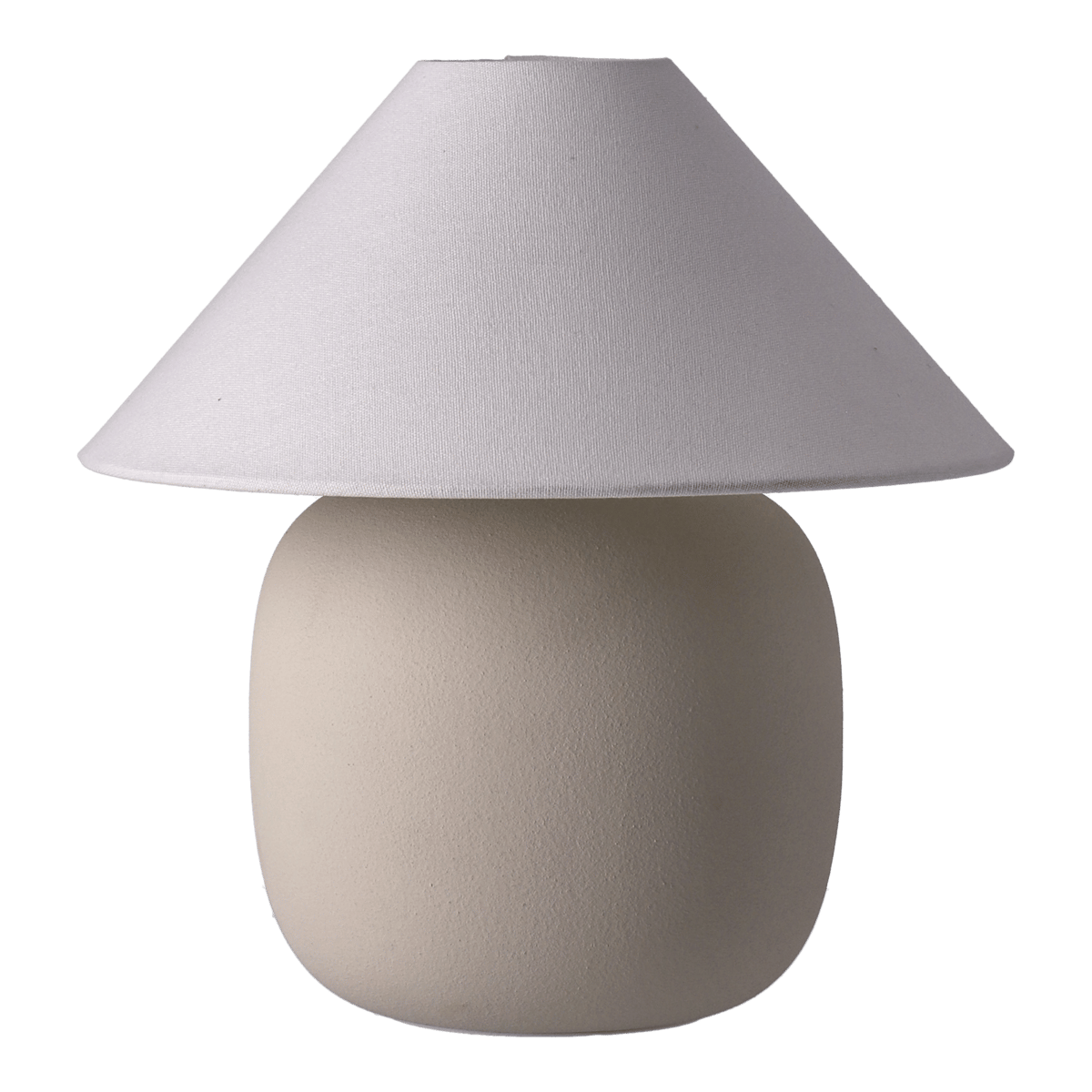 Scandi Living Boulder tafellamp 29 cm beige-white