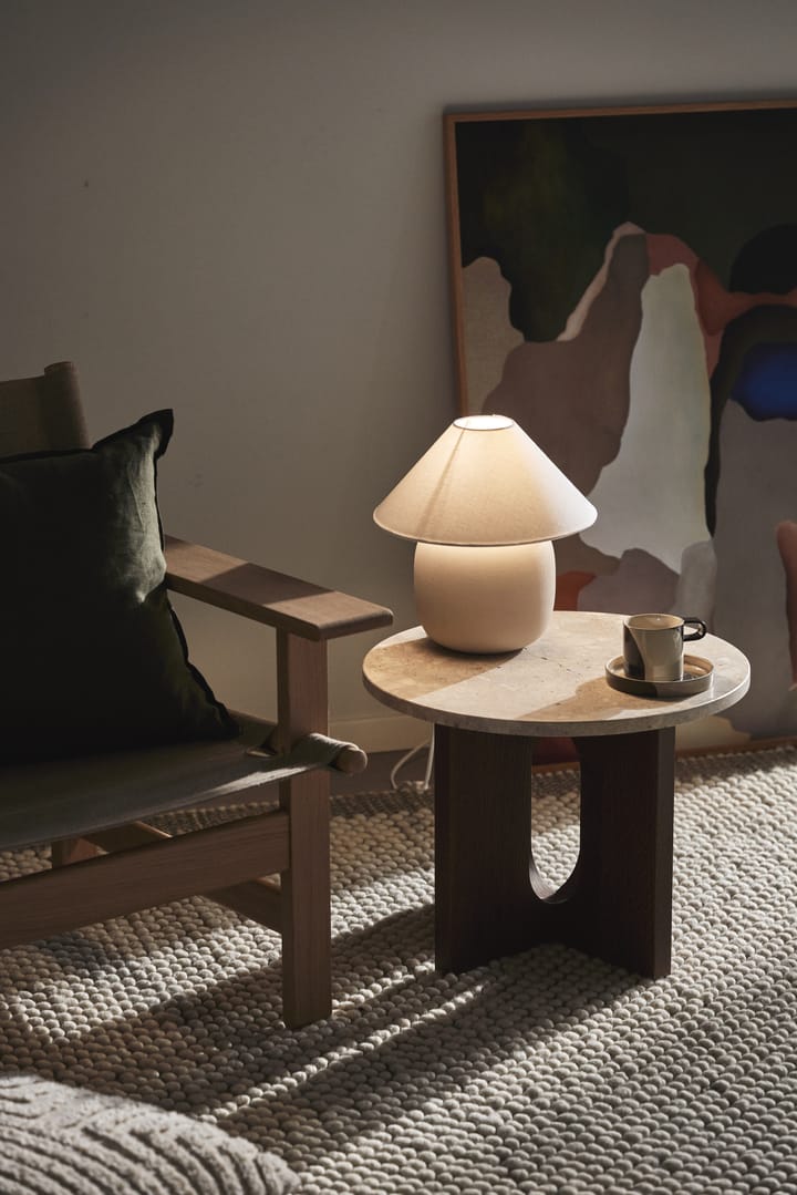 Boulder tafellamp 29 cm beige-white Scandi Living