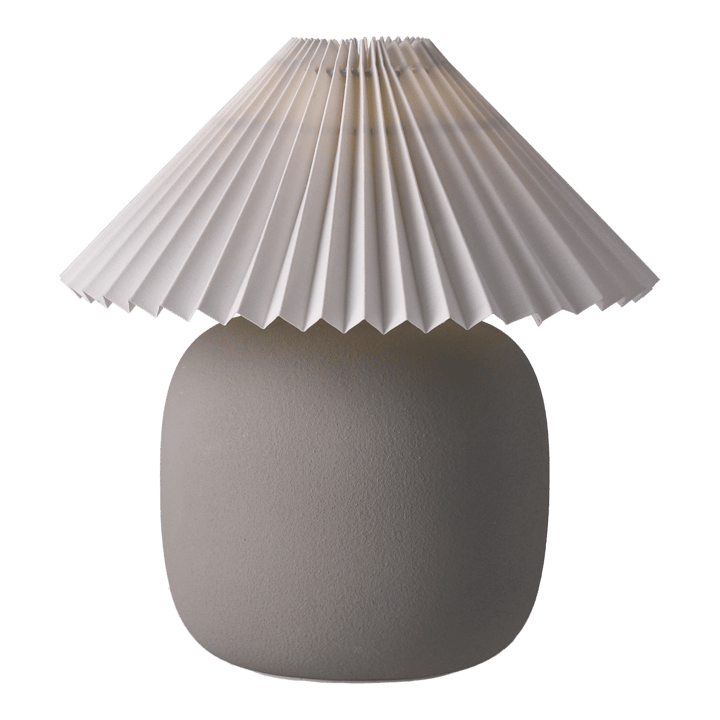 Boulder tafellamp 29 cm grey-pleated white - Lampvoet - Scandi Living