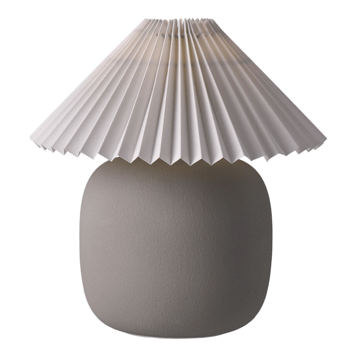 Boulder tafellamp 29 cm grey-pleated white Scandi Living