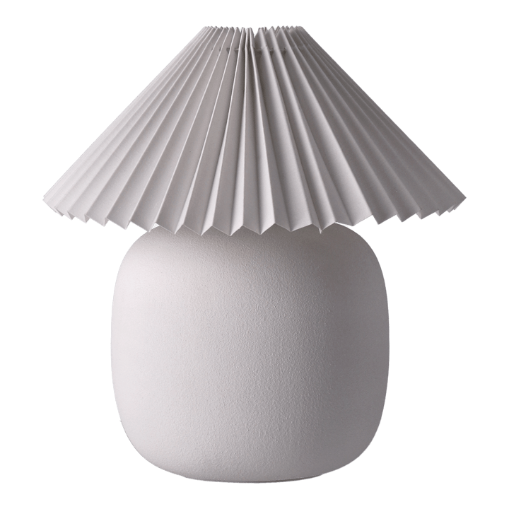 Boulder tafellamp 29 cm white-pleated white Scandi Living