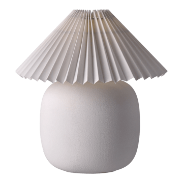 Boulder tafellamp 29 cm white-pleated white - undefined - Scandi Living