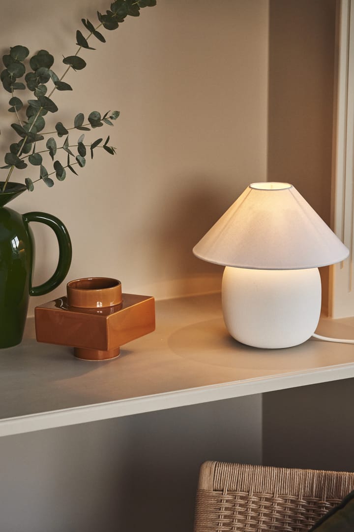 Boulder tafellamp 29 cm white-white Scandi Living