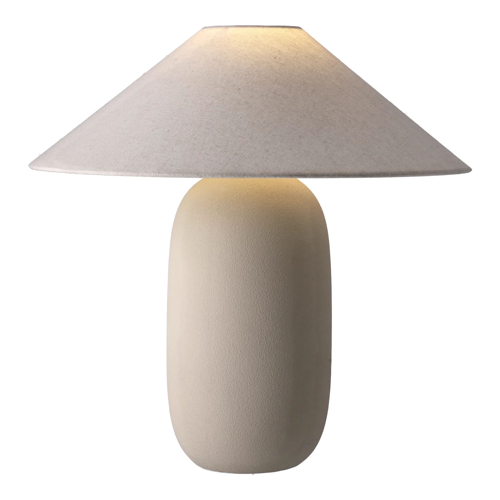 Boulder tafellamp 48 cm beige-nature,  Scandi Living