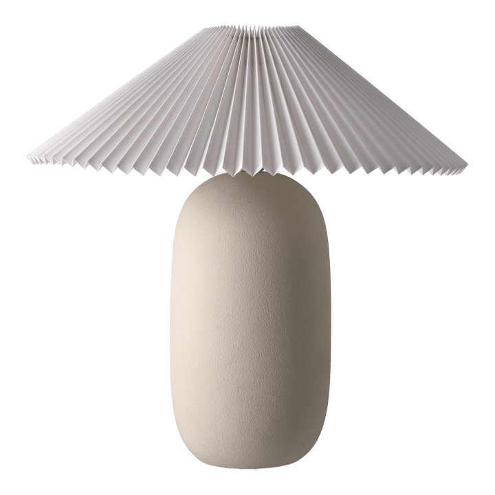 Boulder tafellamp 48 cm beige-pleated white Scandi Living