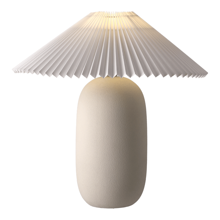 Boulder tafellamp 48 cm beige-pleated white Scandi Living