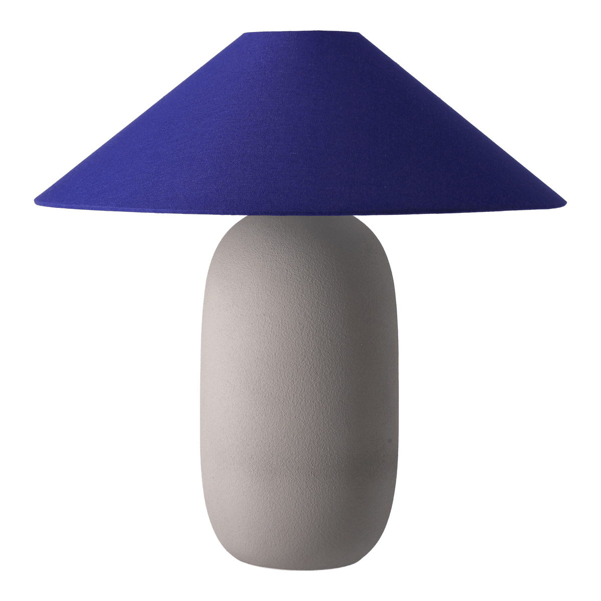 Scandi Living Boulder tafellamp 48 cm grey-cobolt