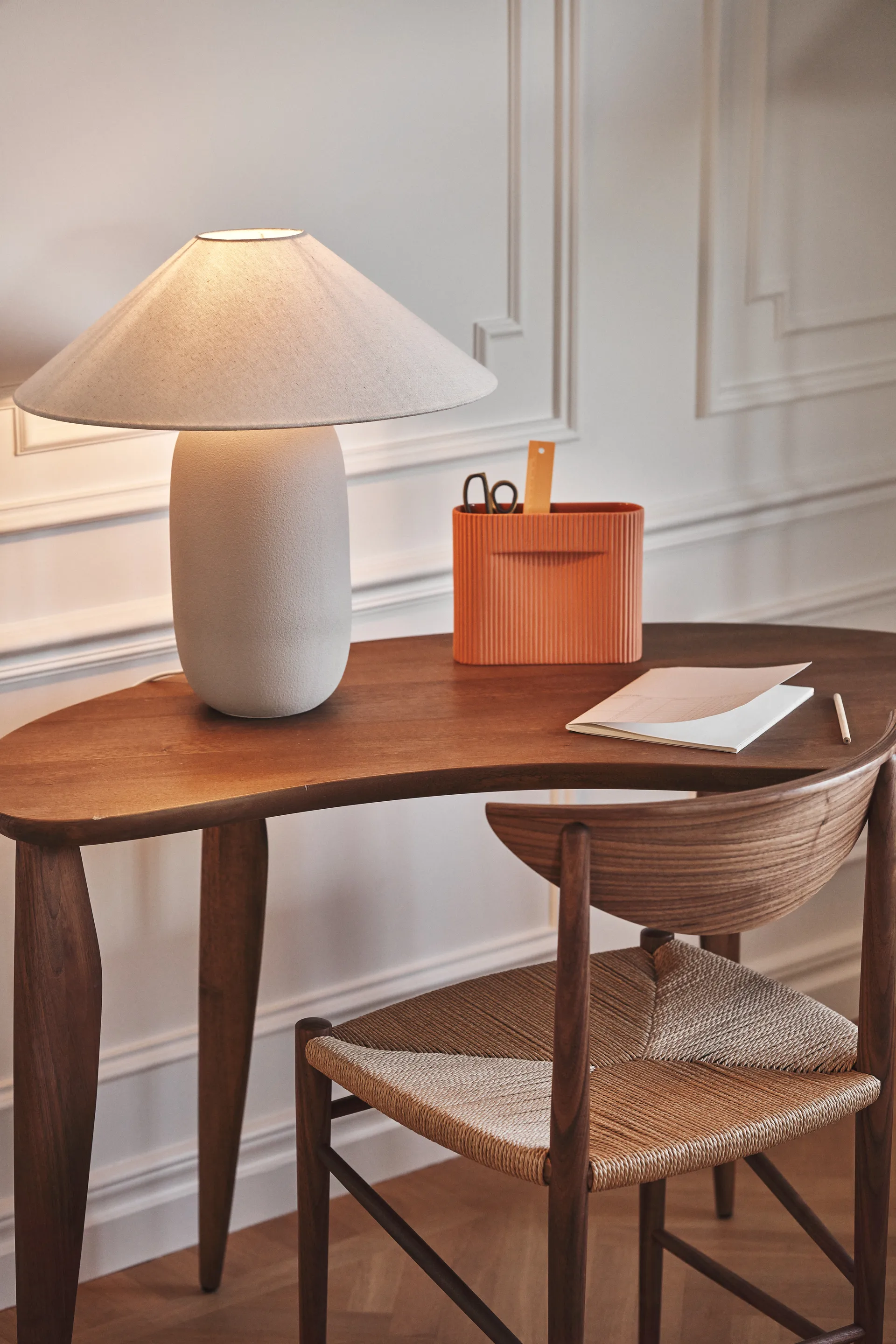 Boulder tafellamp 48 cm grey-nature,  Scandi Living