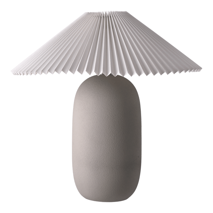 Boulder tafellamp 48 cm grey-pleated white Scandi Living