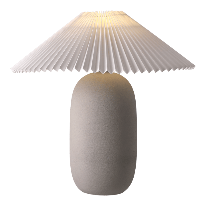 Boulder tafellamp 48 cm grey-pleated white Scandi Living