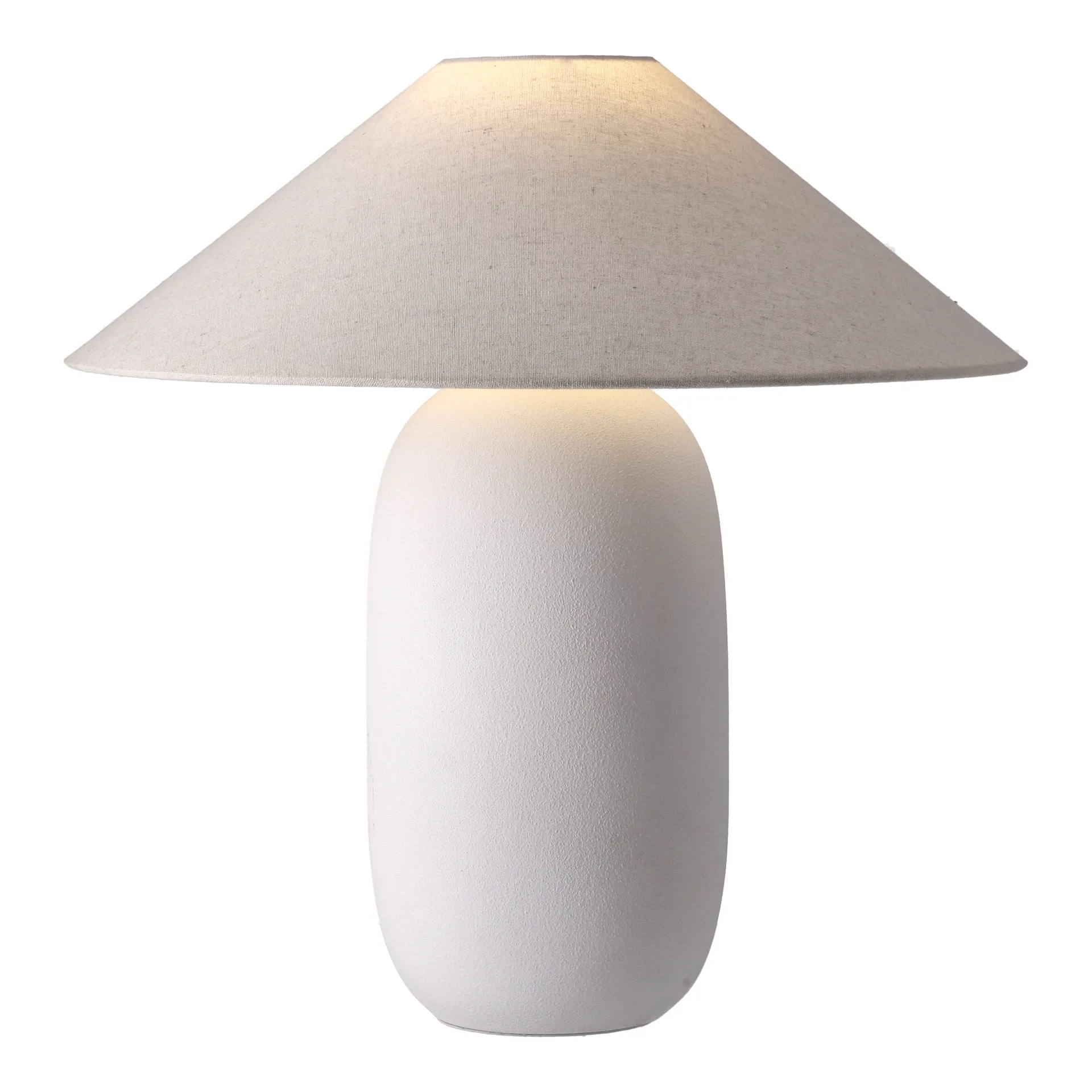 Boulder tafellamp 48 cm white-nature,  Scandi Living