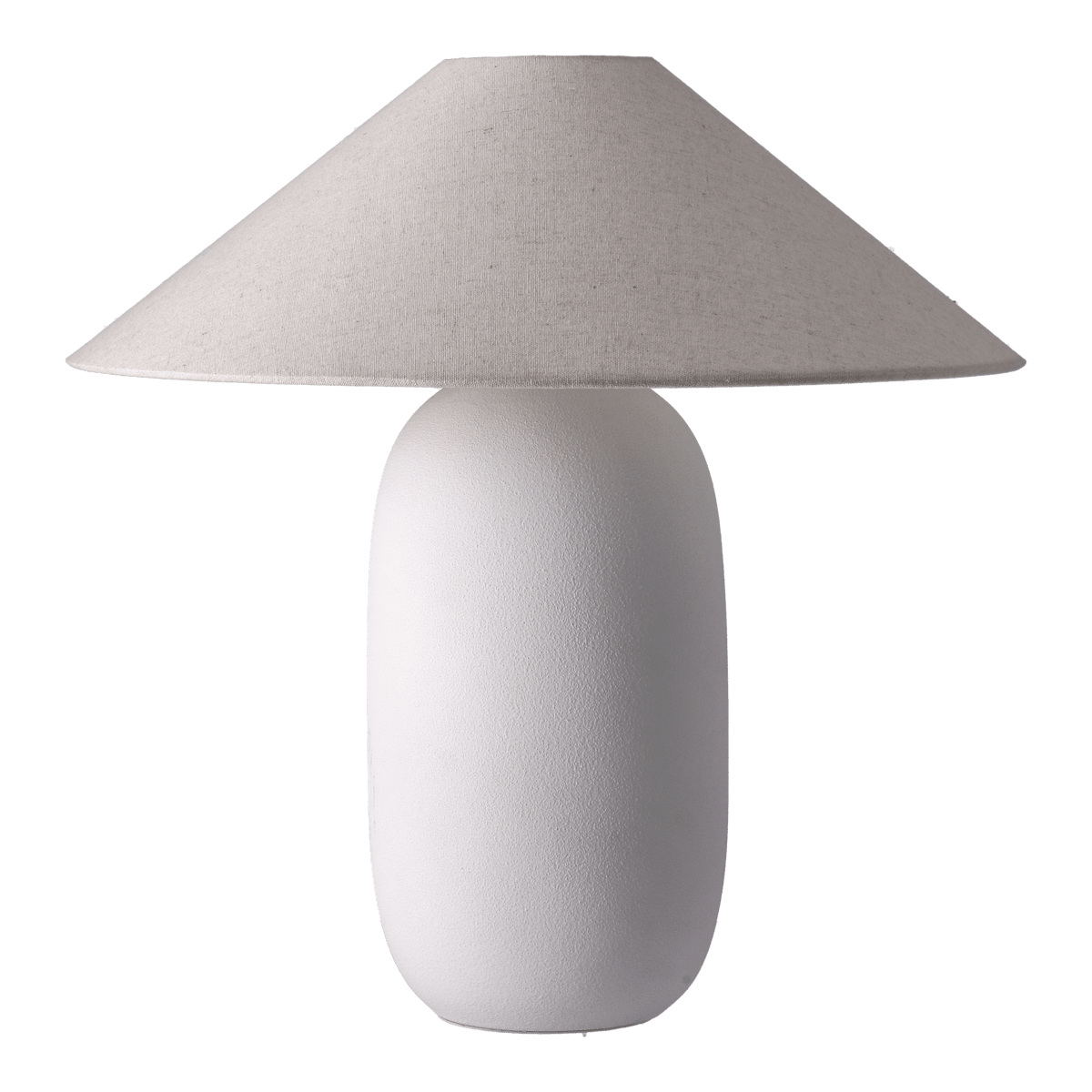 Scandi Living Boulder tafellamp 48 cm white-nature Lampvoet