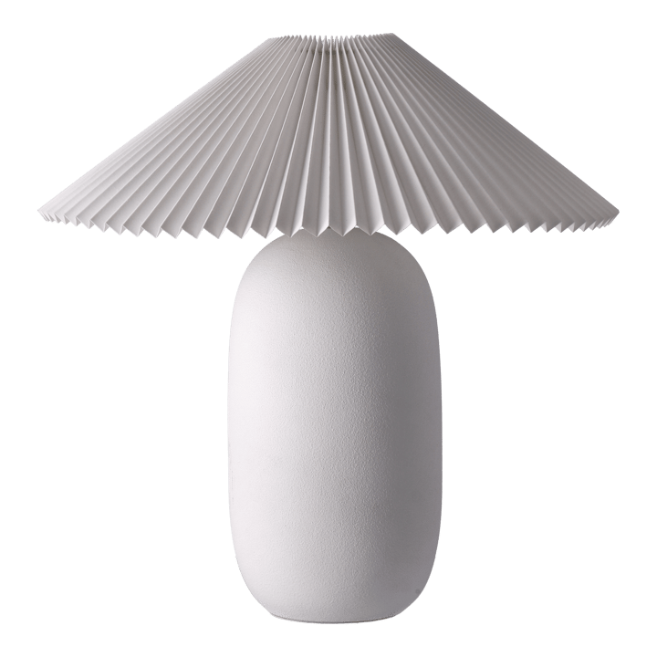 Boulder tafellamp 48 cm white-pleated white Scandi Living