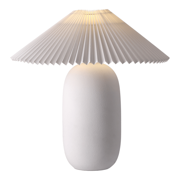 Boulder tafellamp 48 cm white-pleated white Scandi Living