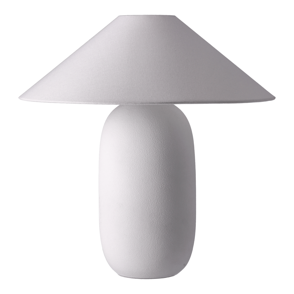 Scandi Living Boulder tafellamp 48 cm white-white Lampvoet