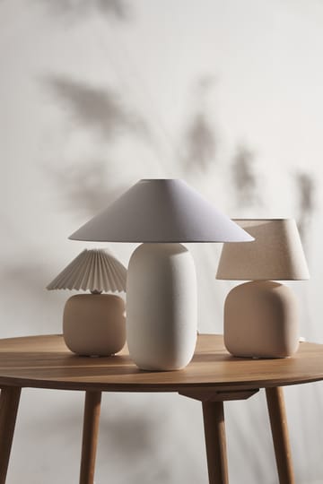 Boulder tafellamp 48 cm white-white - Lampvoet - Scandi Living