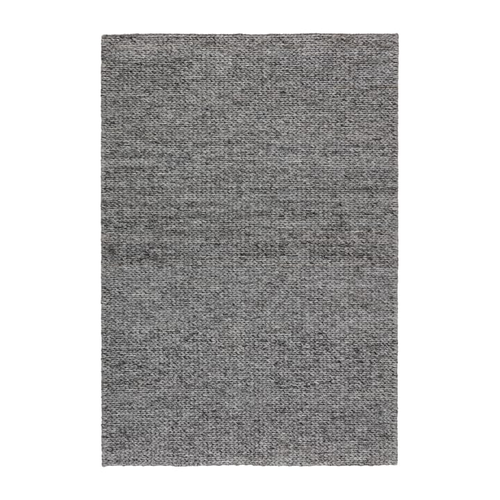 Braided wollen vloerkleed donkergrijs, 200x300 cm Scandi Living