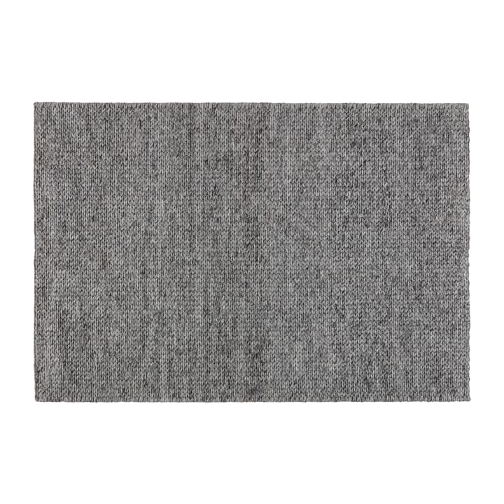 Braided wollen vloerkleed donkergrijs - 200x300 cm - Scandi Living