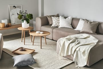 Braided wollen vloerkleed natuurwit - 170x240 cm - Scandi Living