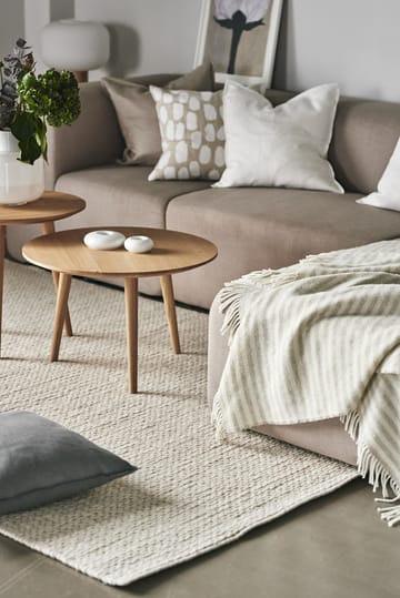 Braided wollen vloerkleed natuurwit - 170x240 cm - Scandi Living