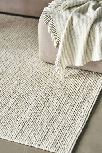 Braided wollen vloerkleed natuurwit - 170x240 cm - Scandi Living