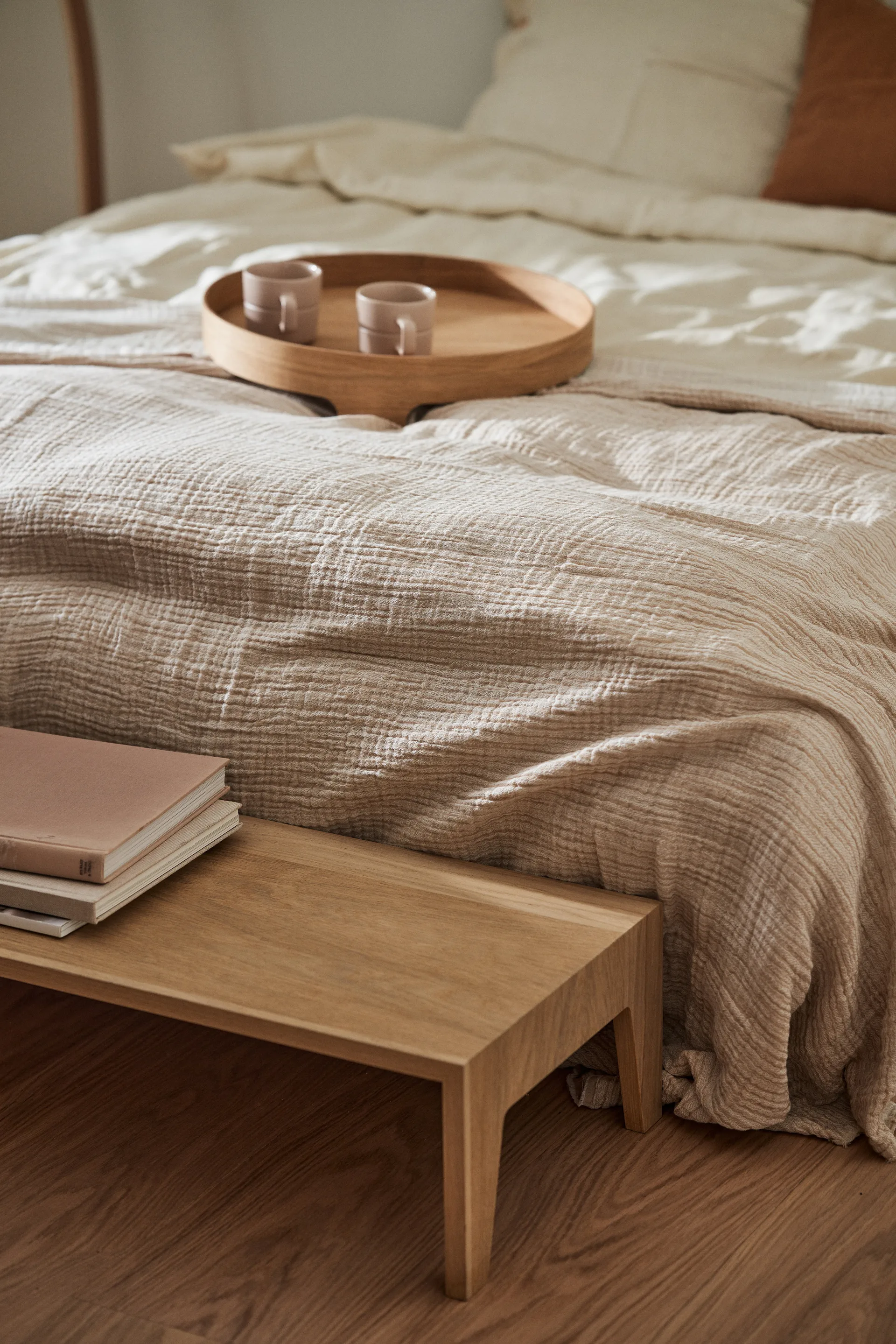 Breeze sprei 160x260cm, Beige Scandi Living