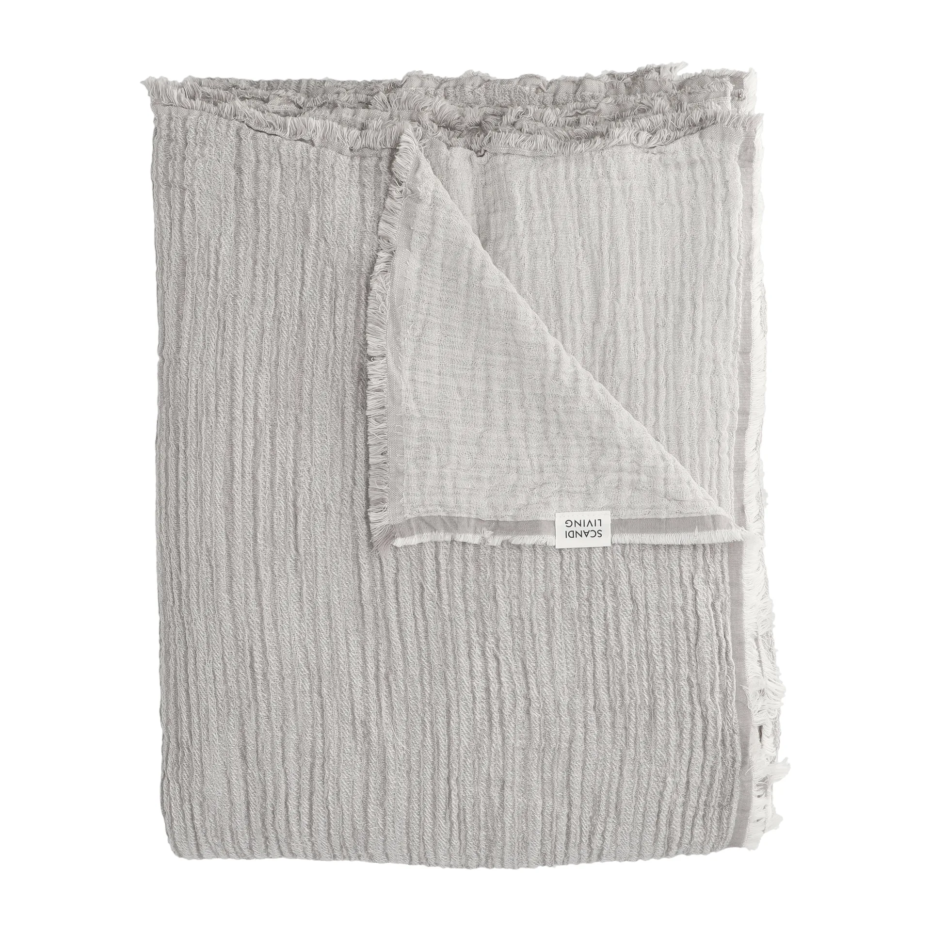 Breeze sprei 160x260cm, Grijs Scandi Living