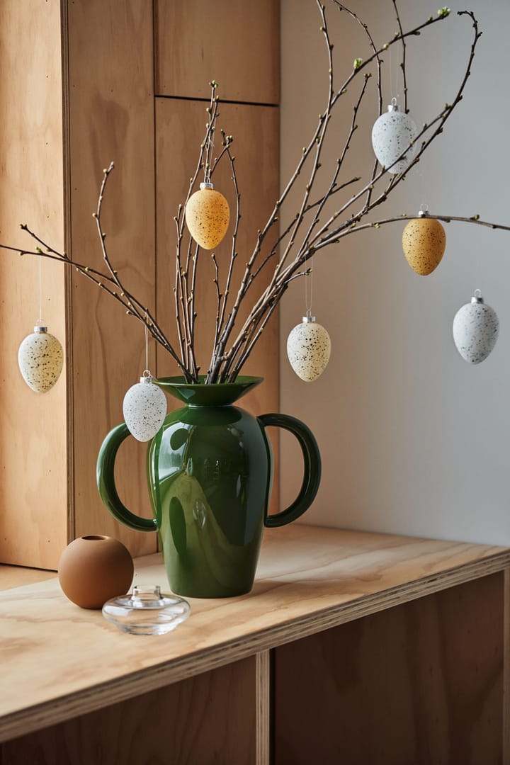 Brooding glazen eieren 8 cm 6-pack, Beige Scandi Living