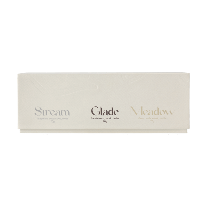 Cadeauverpakking geurkaars 3-pack
 Scandi Living