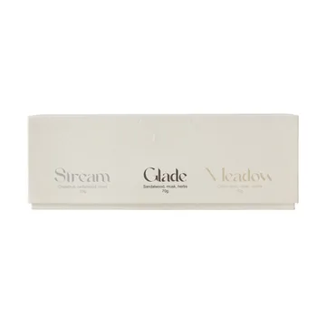 Cadeauverpakking geurkaars 70g 3-pack - Stream/Glade/Meadow - Scandi Living