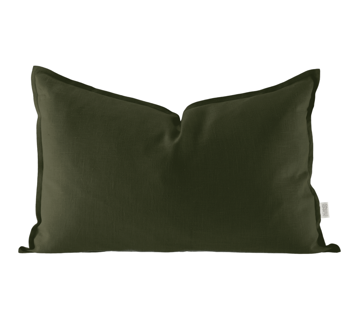 Scandi Living Calm kussenhoes linnen 40x60 cm Forest Green