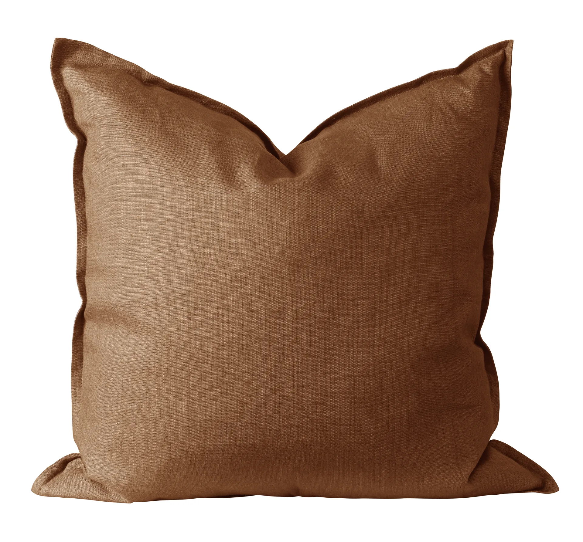 Calm kussenhoes linnen 50x50 cm, Almond Brown Scandi Living